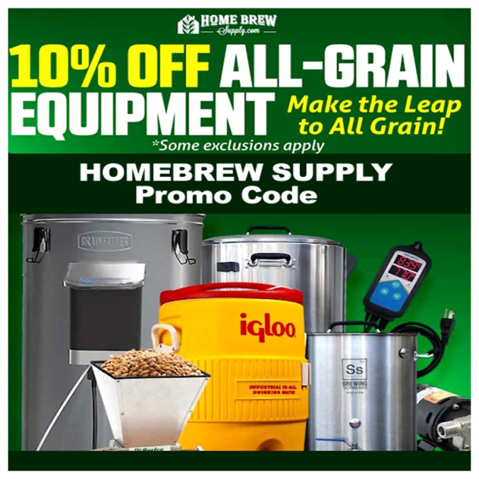 Save 10% On All Grain Brewing Equipment and Supplies Including GrainFather Brewing Systems #homebrew #supply #grainfather #brew #rig #system #setup #promo #coupon #code #sale #homebrewing