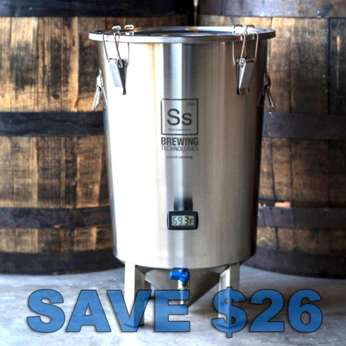 Save $26 On A SS BrewTech Brew Bucket Homebrew Fermenter!  Plus get free shipping on your order at MoreBeer