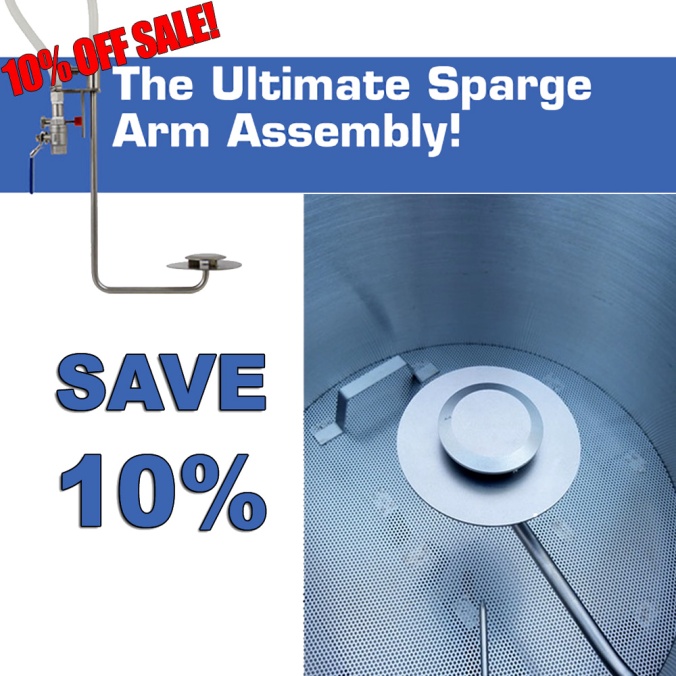Save 10% On The Ultimate Sparge Arm and Get Free Shipping With This MoreBeer.com Promo Code