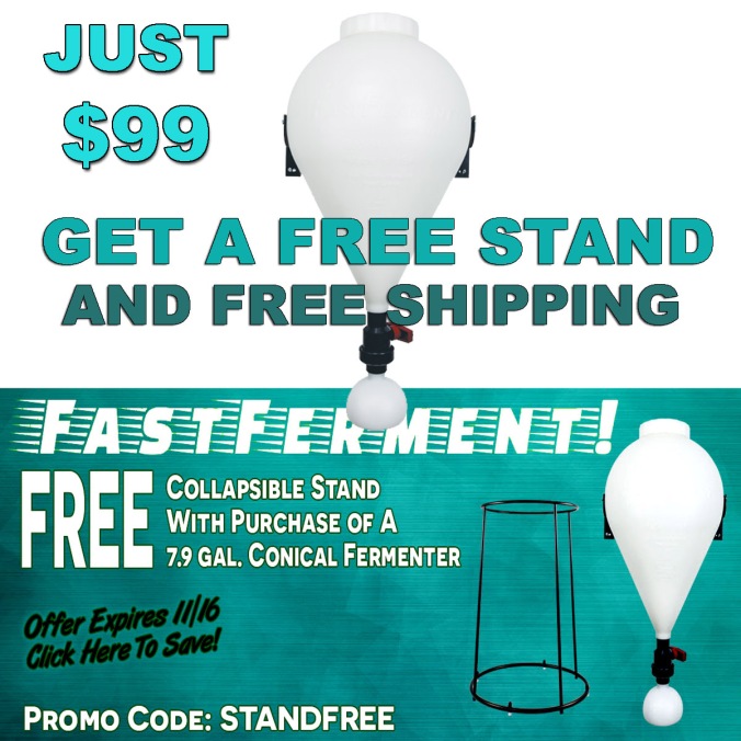 More Beer Coupon Code for a Free FastFerment Stand