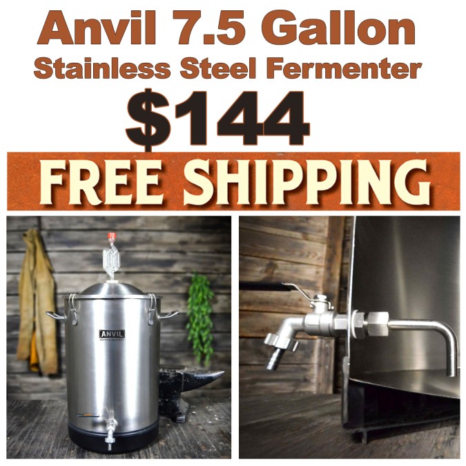 Anvil Stainless Steel Fermenter Promo Code